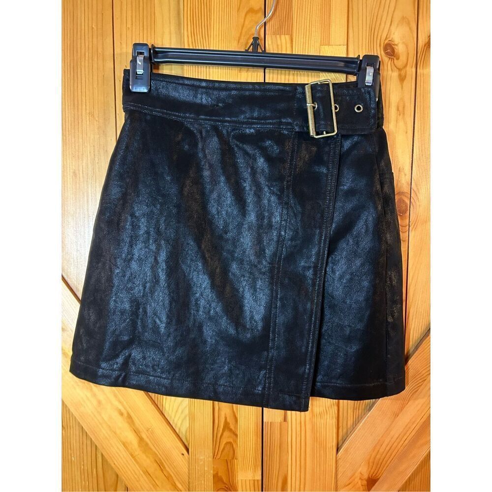 Chelsea & Violet Hi-Rise Belted Wrap Skirt Size XS (8672)